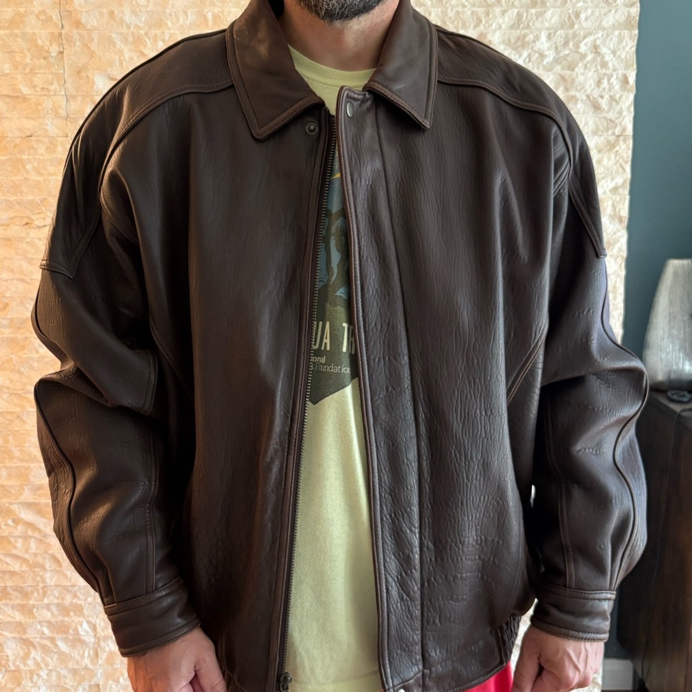 Men's Brown Leather Jacket